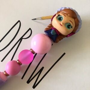 Disney Doorables: Frozen: Princess Anna handmade beaded pen